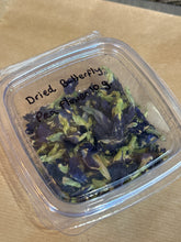 Load image into Gallery viewer, 10g pack of dried butterfly pea flowers for making natural blue tea and colourful drinks.